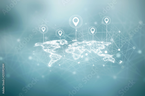 2d  rendering travel and navigation planning, concept