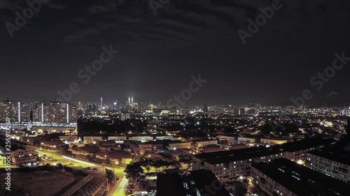 Wallpaper Mural Panning timelapse of Kuala Lumpur nightscapes. Torontodigital.ca