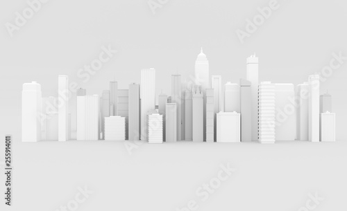 abstract city background with skyscrapers