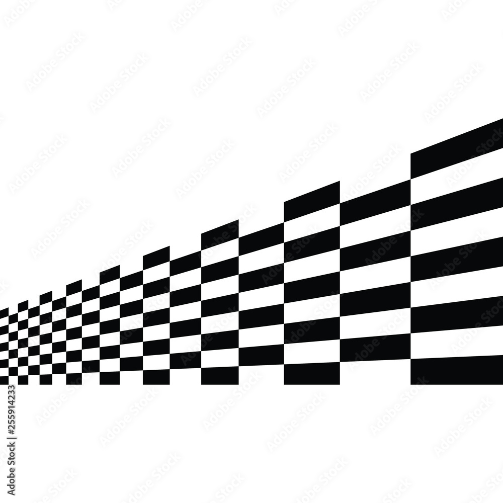 Fototapeta premium Modern Race Flag Background Template