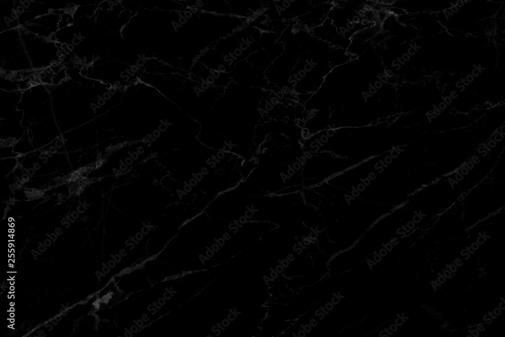 Abstract black marble texture background.