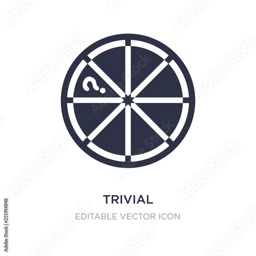trivial icon on white background. Simple element illustration from Gaming concept. photo