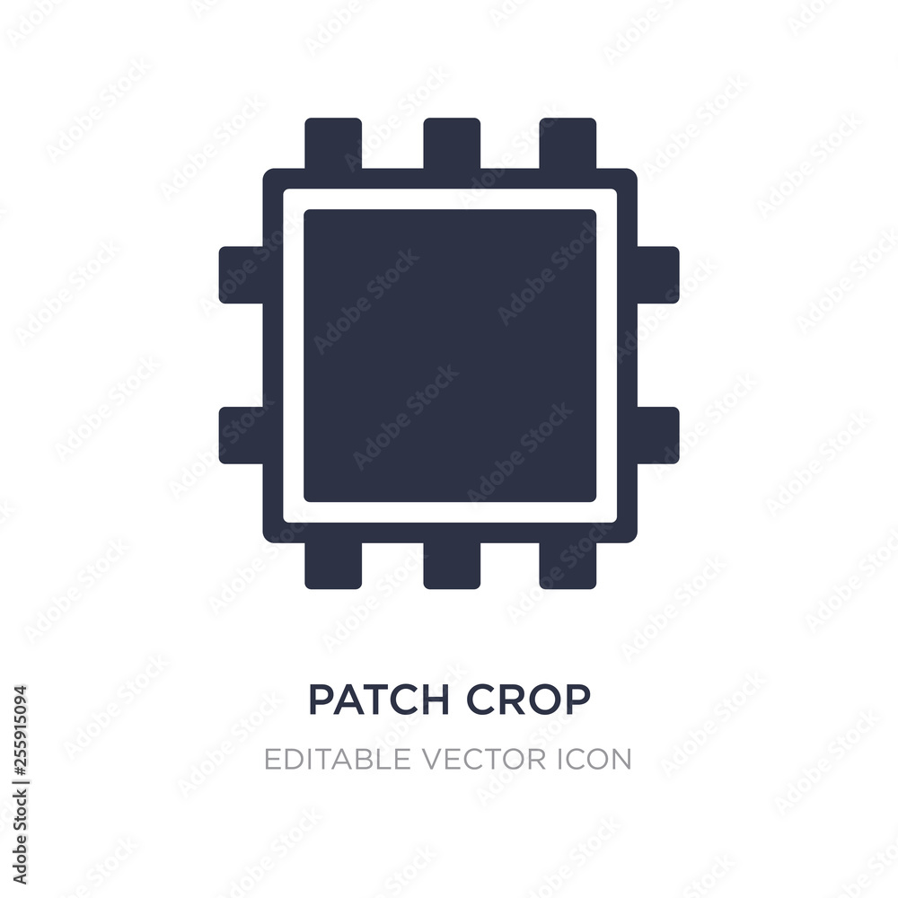 patch crop icon on white background. Simple element illustration from General concept. patch crop icon on white background. Simple element illustration from General concept.