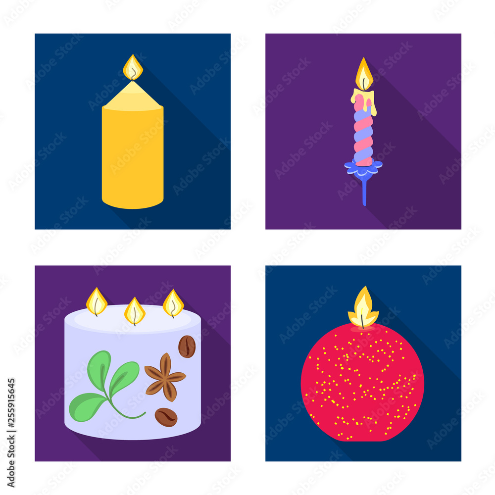 Vector design of candlelight and decoration icon. Collection of candlelight and flame vector icon for stock. Vector design of candlelight and decoration icon. Collection of candlelight and flame vector icon for stock.