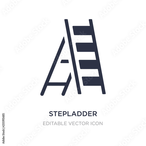 stepladder icon on white background. Simple element illustration from General concept.