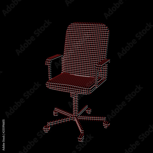 Striped Office chair. Vecto...