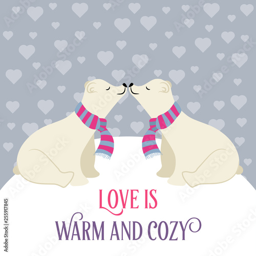 Polar bears in love