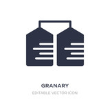 granary icon on white background. Simple element illustration from Miscellaneous concept.