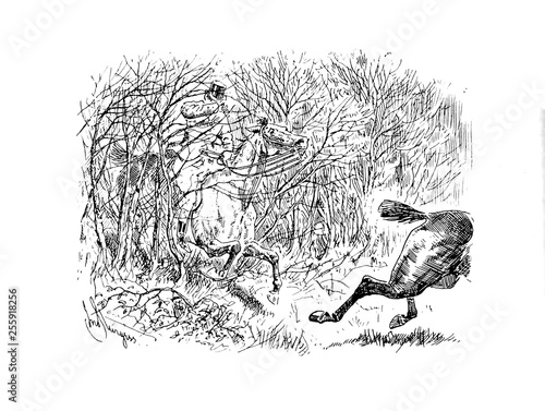 Wallpaper Mural Retro hunting Torontodigital.ca