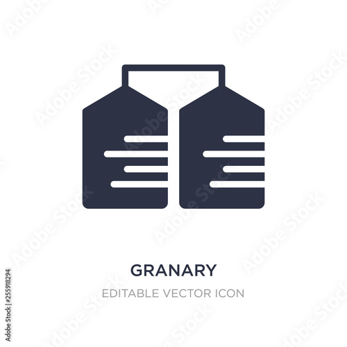 granary icon on white background. Simple element illustration from Miscellaneous concept.
