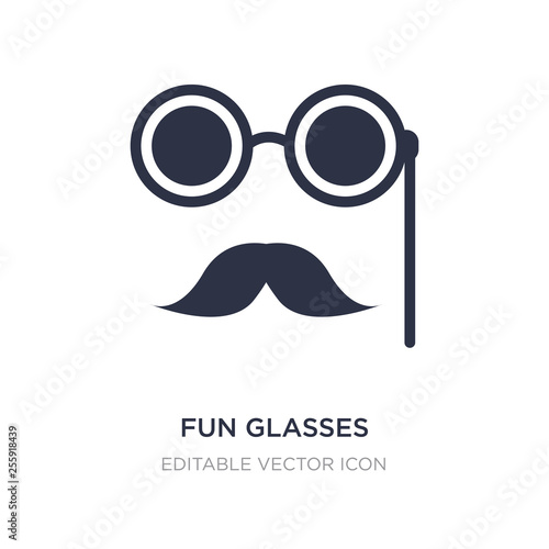 fun glasses icon on white background. Simple element illustration from Miscellaneous concept.