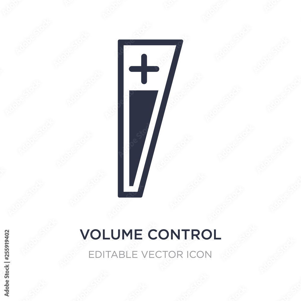 Obraz premium volume control icon on white background. Simple element illustration from Multimedia concept.