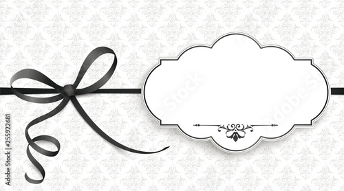 Ornaments Obituary Emblem Knot Black Ribbon Header