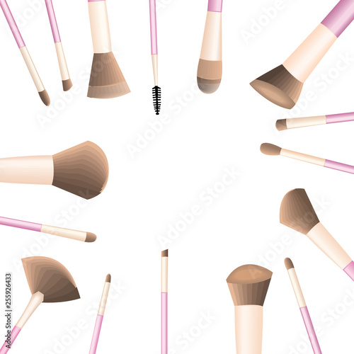 makeup brush frame