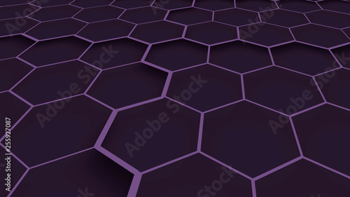 Abstract geometric texture. Hexagons backdrop. Hexagons structure background © Александр Ковалёв