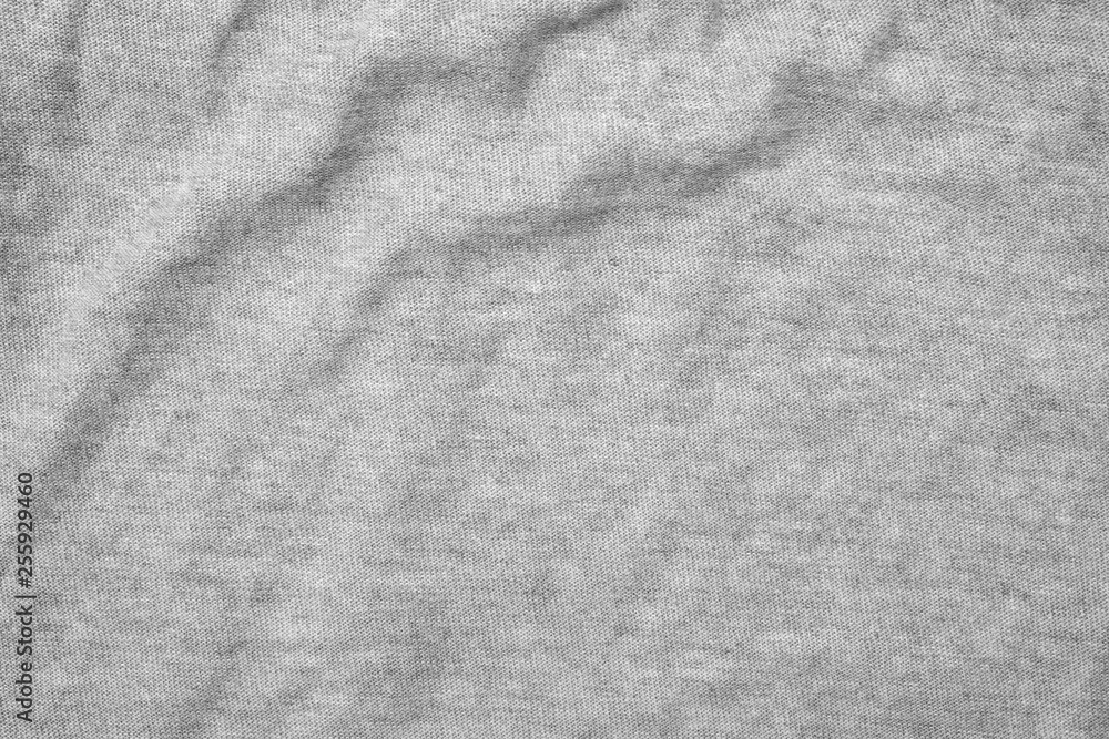 Fototapeta premium crumpled gray fabric cloth texture