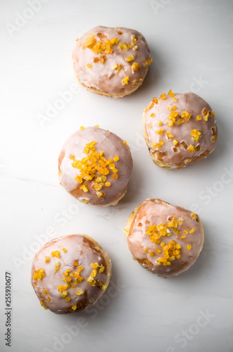 Polish donuts with icing, Fat Thursday