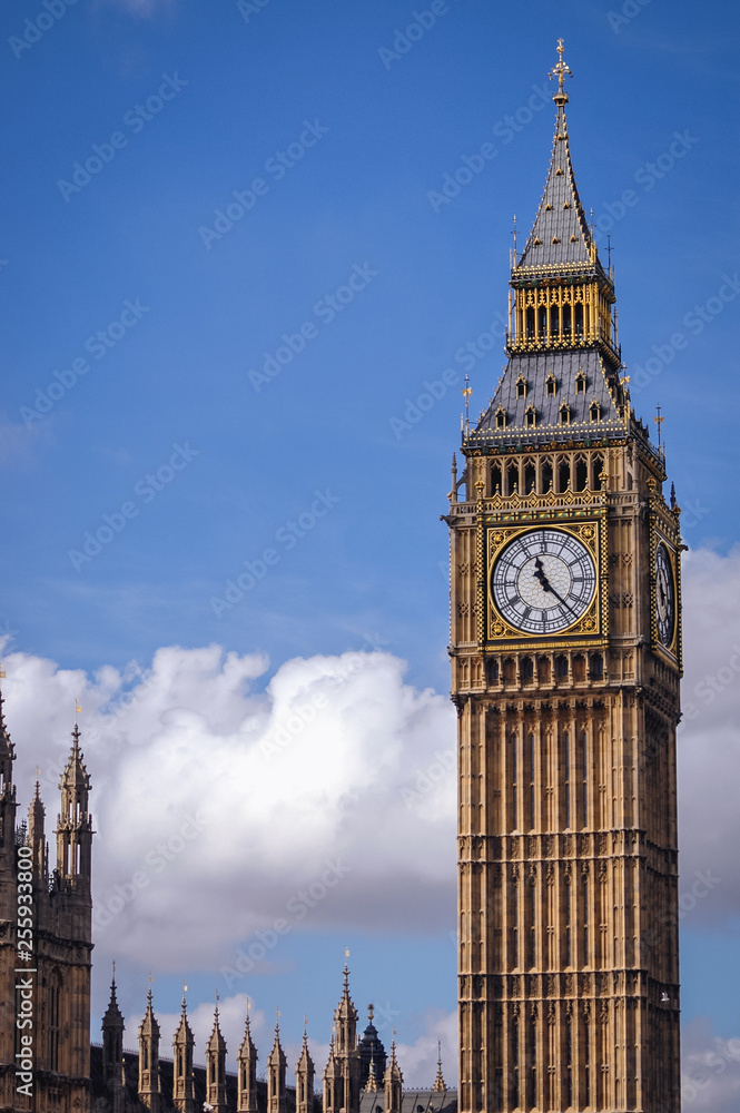 Big Ben Clock Tower in London city in England