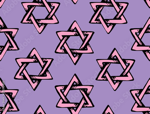 Jewish holiday symbol. Vector drawing