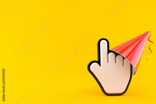 Cursor with party hat