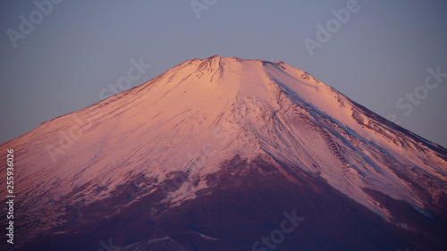 冬の富士山、日本の絶景、霊峰富士、朝焼け、赤富士