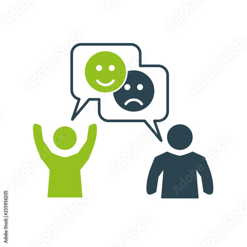 Zufriedenheit und Bewertung  -  Vektor Illustration