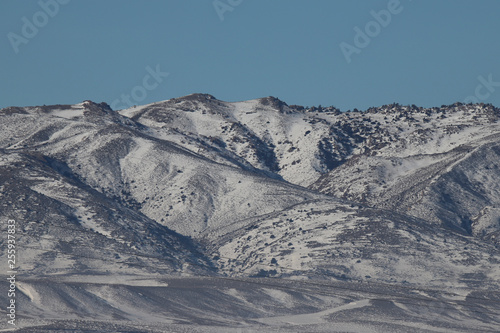 mountains in winter