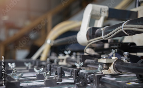 Large Industrial Printer In A Print Shop