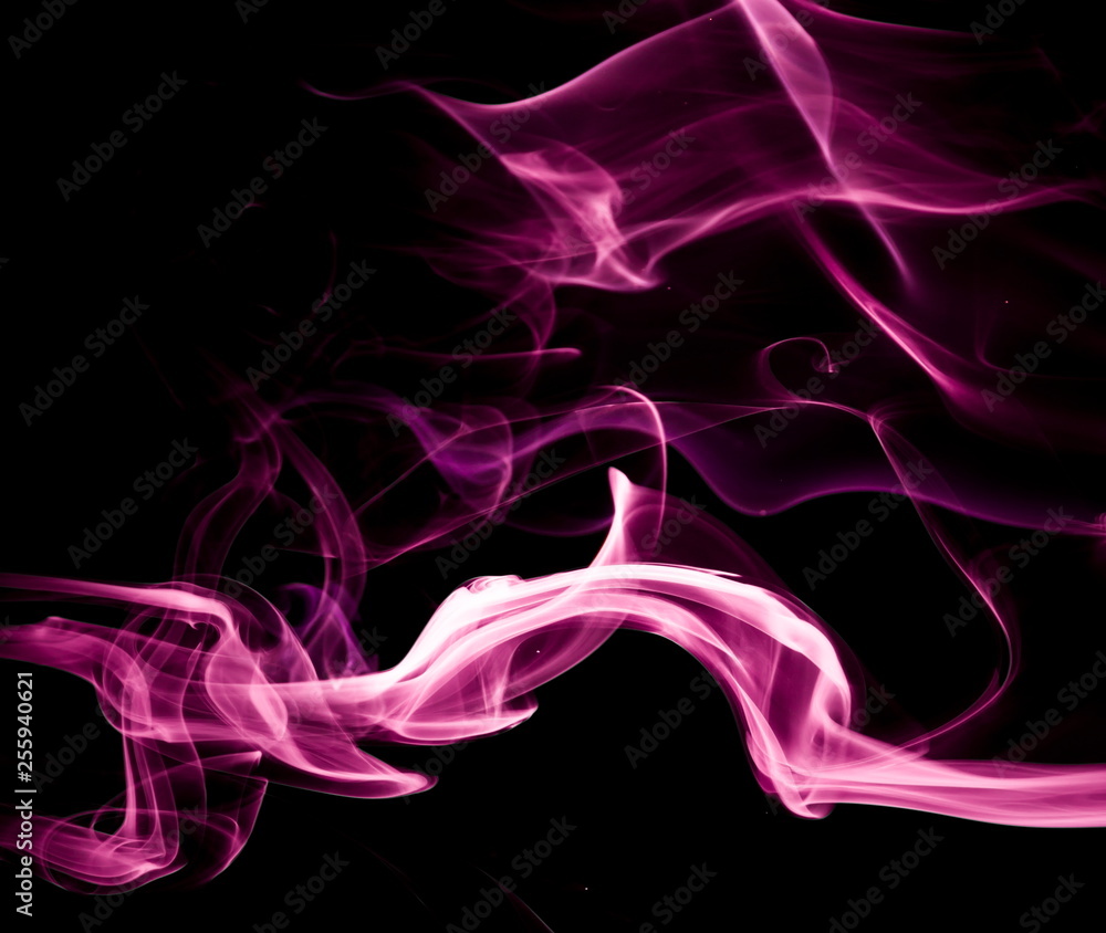Purple smoke on black background Purple smoke on black background