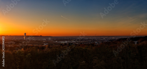 Sunset panorama Bonn