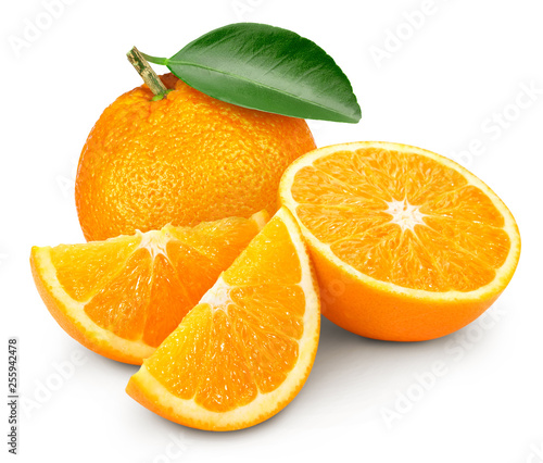 Orange fruits isolated