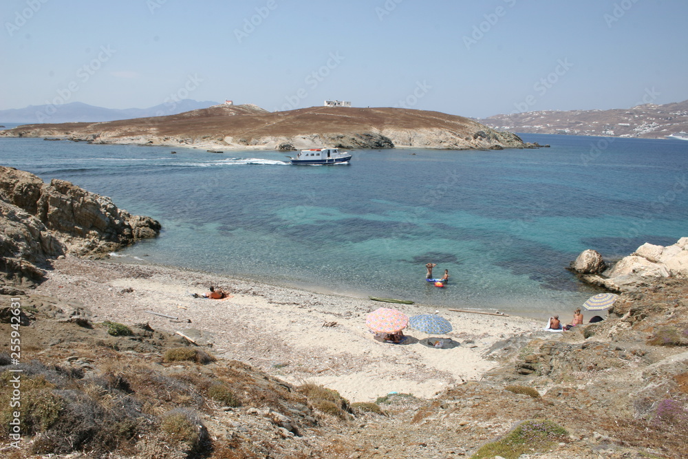 Beautiful landscape of a characteristic Greek island