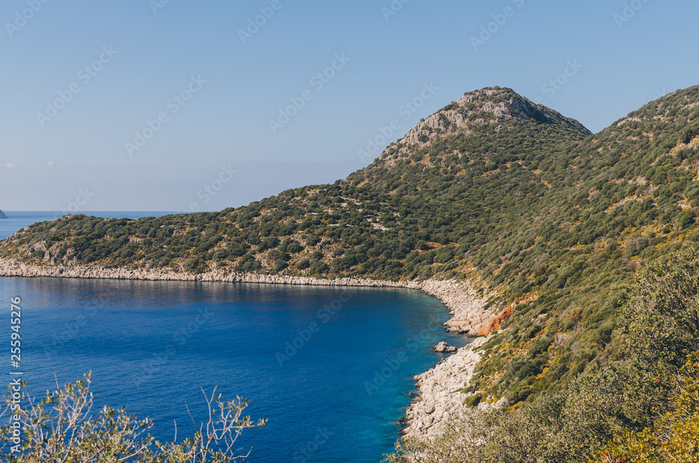 Naklejka premium Amazing bay in Kas, Antalya.