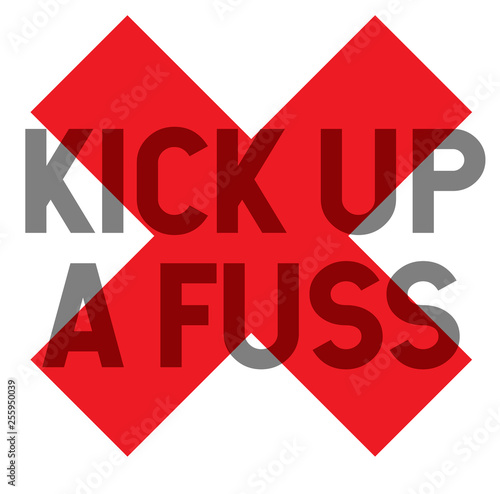 kick up a fuss stamp
