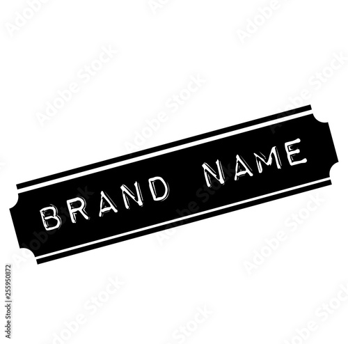 brand name black stamp