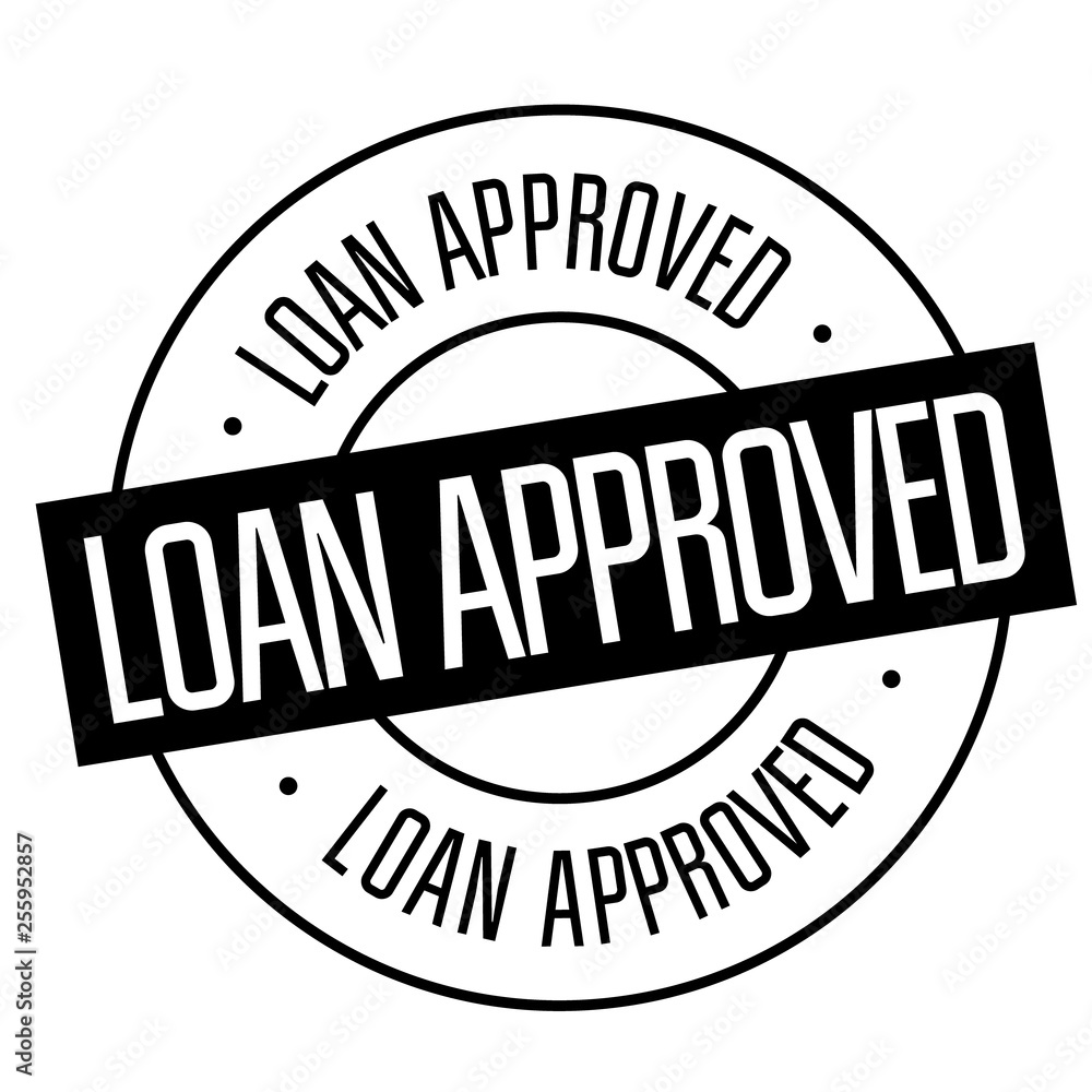 loan approved stamp on white loan approved stamp on white