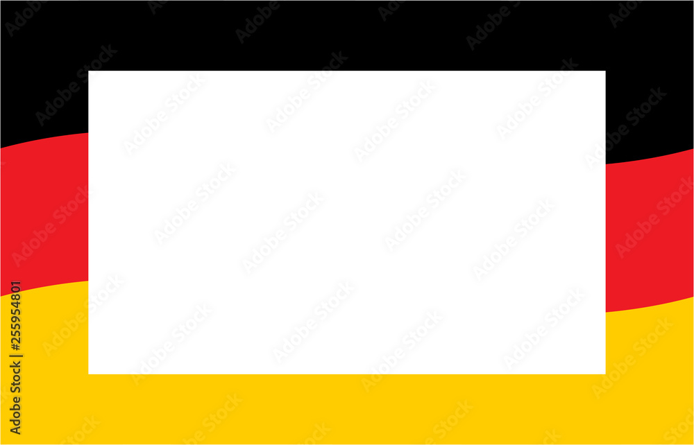German flag with white space for your text.