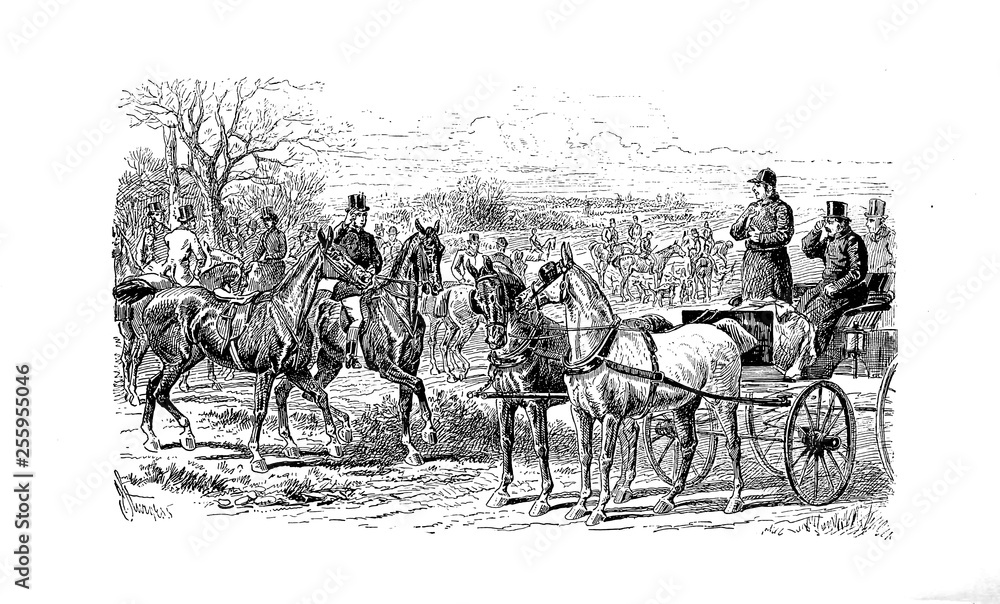 Obraz premium Retro hunting