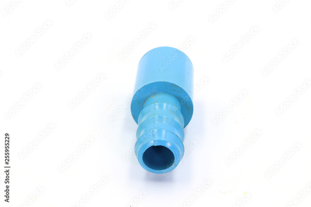 PVC Pipe connections, PVC Pipe fitting, PVC Coupling isolated on white background. PVC Pipe connections, PVC Pipe fitting, PVC Coupling isolated on white background.