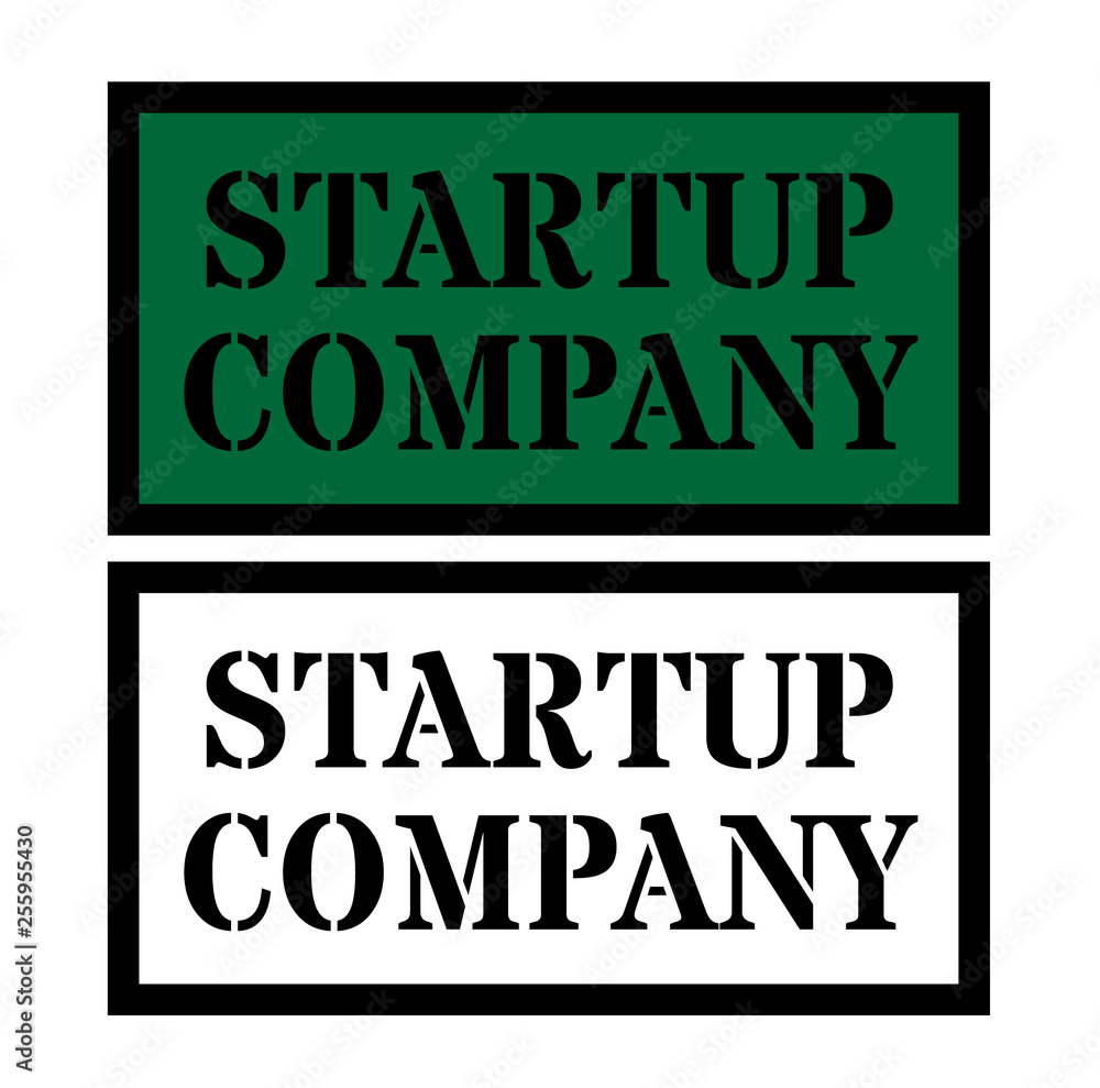 startup company sign