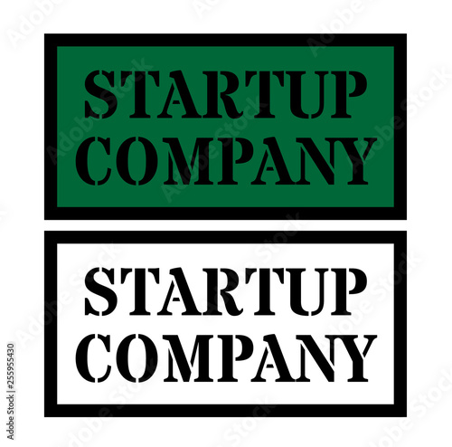 startup company sign