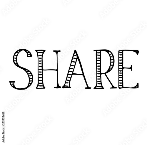 Share label illustration