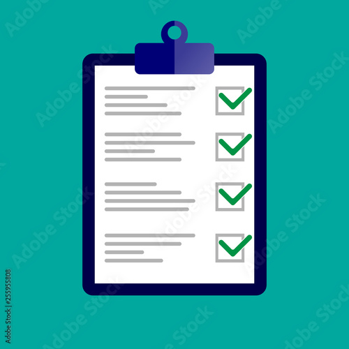 Compliance inspection approved. Vector illustration.