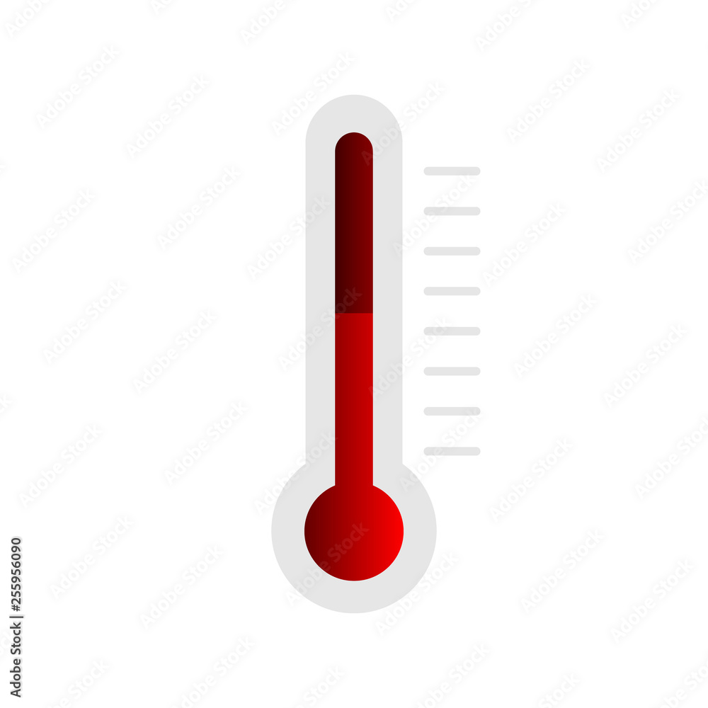 heat thermometer icon - vector measurement symbol hot, cold, weather illustration heat thermometer icon - vector measurement symbol hot, cold, weather illustration
