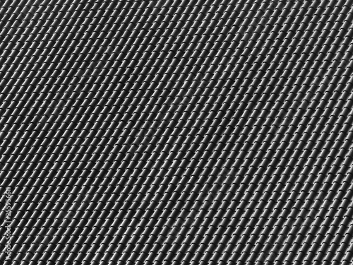 black and white roof tile pattern