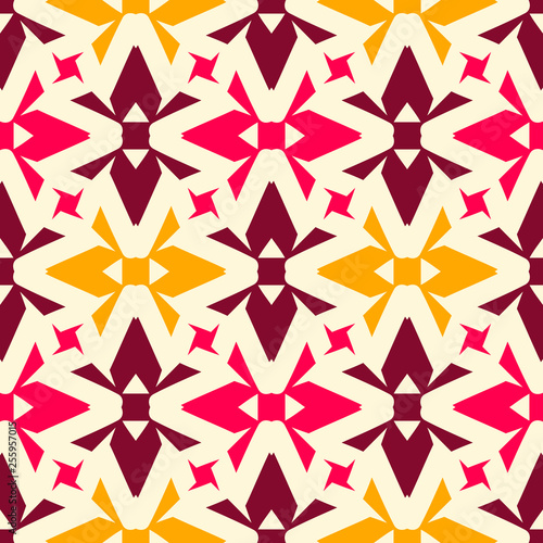 Seamless pattern with alternate geometric elements.