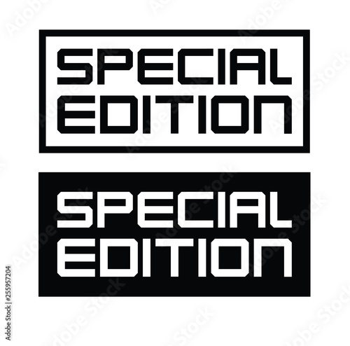 special edition label