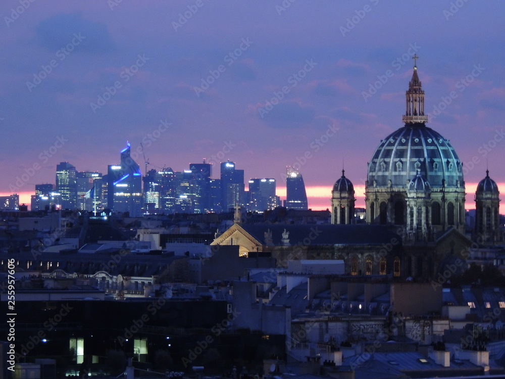 Naklejka premium Panorama parisien