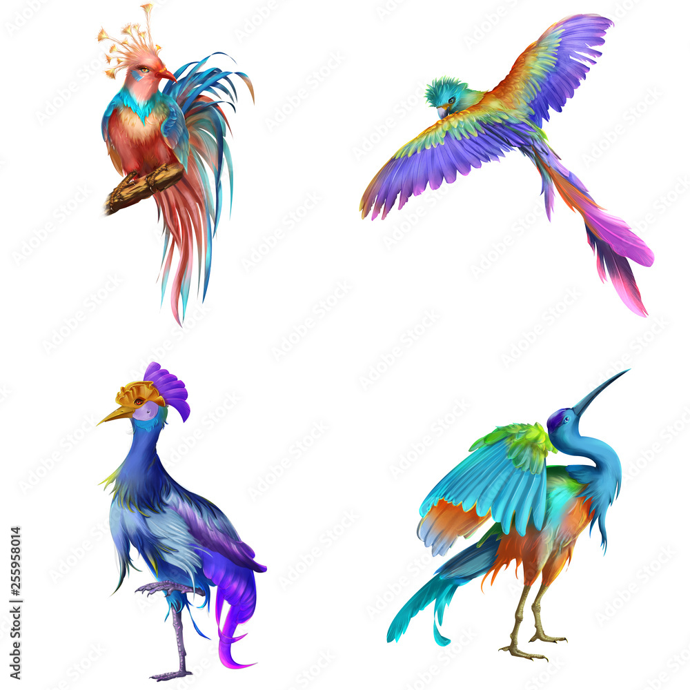 Fantasy and Realistic Bird. Animal Character Design. Concept Art. Realistic  Illustration. Video Game Digital CG Artwork. Stock Illustration | Adobe  Stock