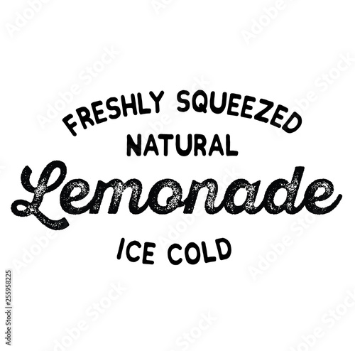 freshly squeezed lemonade label